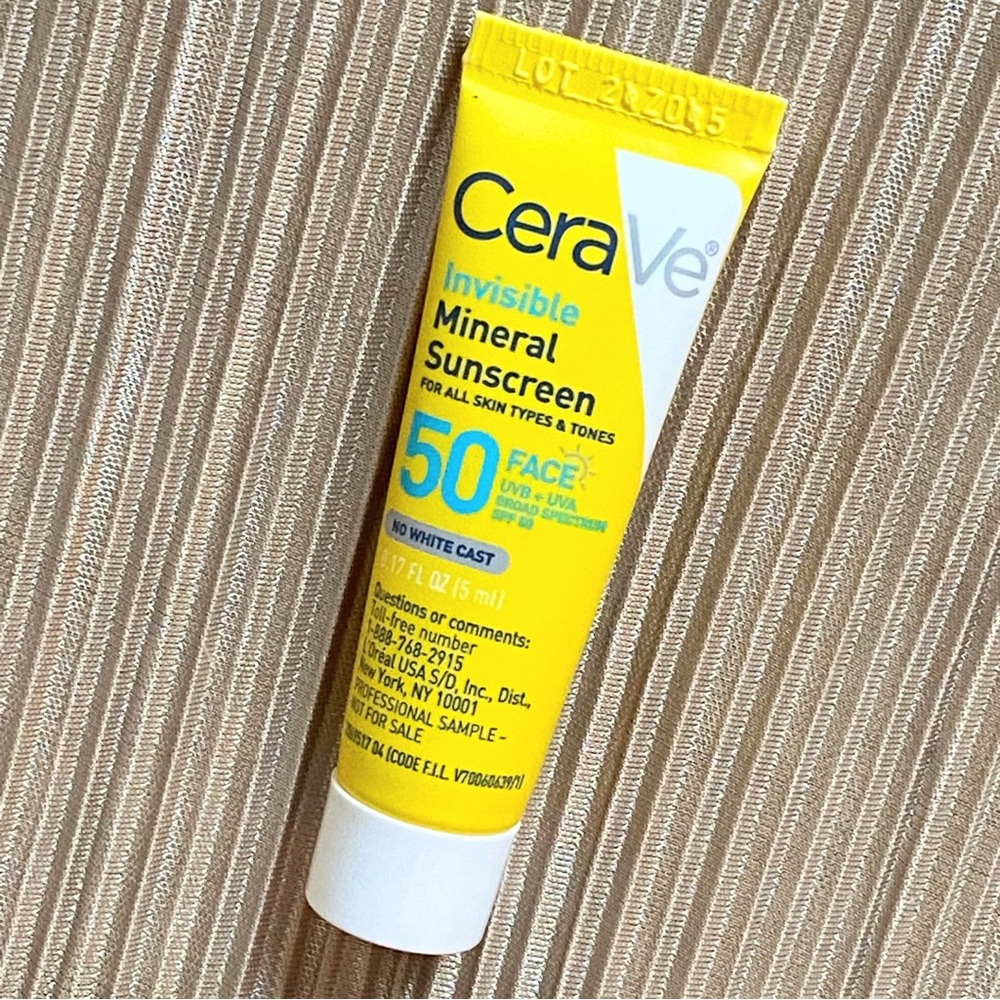 CeraVe Invisible Mineral Sunscreen SPF 50 Face 5ml Mini